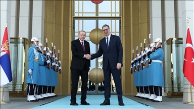 Türkiye’s President Erdogan meets Serbian counterpart Vucic in Ankara