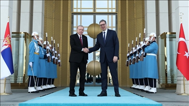 أردوغان يلتقي الرئيس الصربي في أنقرة