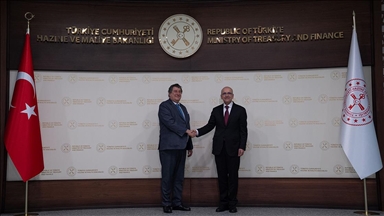 Bakan Şimşek, Avrupa Konseyi Kalkınma Bankası Başkanı Monticelli ile bir araya geldi