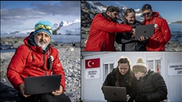 Ulusal Antarktika Bilim Seferi ekibi, Beyaz Kıta'da AA'nın "Yılın Kareleri" oylamasına katıldı