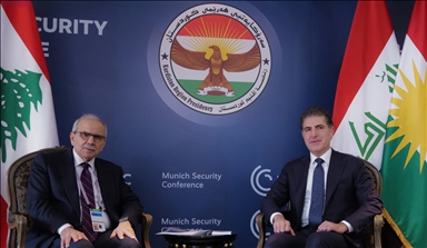 نێچیرڤان بارزانی لە میونشن لەگەڵ سەرۆکوەزیرانی لوبنان کۆبووەوە