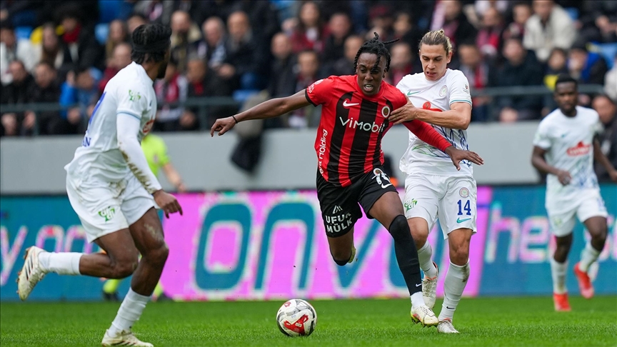 Trendyol Süper Lig'de Gençlerbirliği ile Çaykur Rizespor 2-2 berabere kaldı