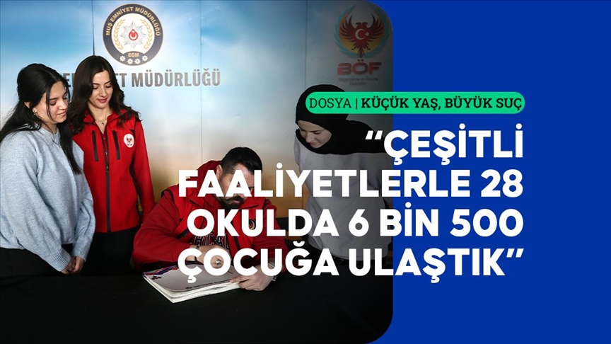 Muş'ta polisler, önleyici faaliyetlerle çocukları suçtan korumaya çalışıyor