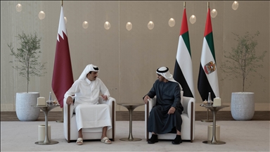 Qatar emir, UAE president discuss regional, international developments in Abu Dhabi