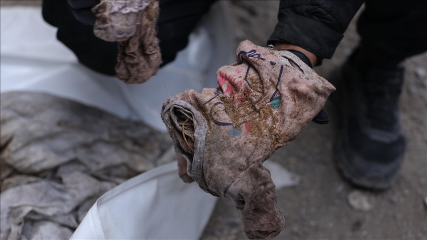 Searching ruins: Father in Gaza digs for family killed in Israeli strike