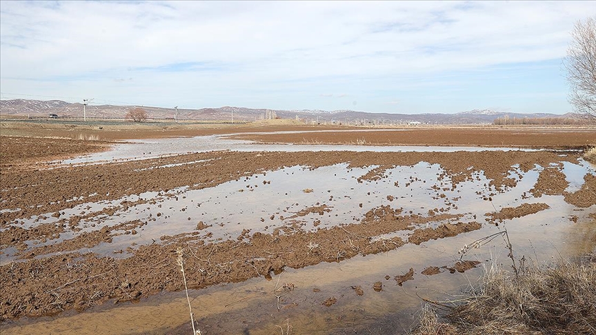 Sivas'ta yaklaşık 10 bin dönüm ekili tarım arazisi su altında kaldı