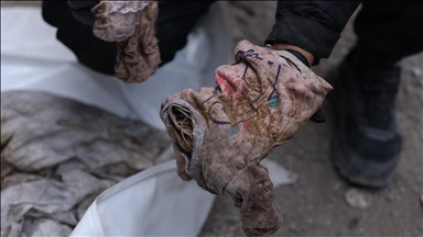 Searching ruins: Father in Gaza digs for family killed in Israeli strike