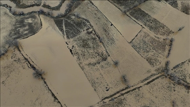 Adıyaman'da Havşeri Çayı'nın taşması sonucu tarım arazileri zarar gördü