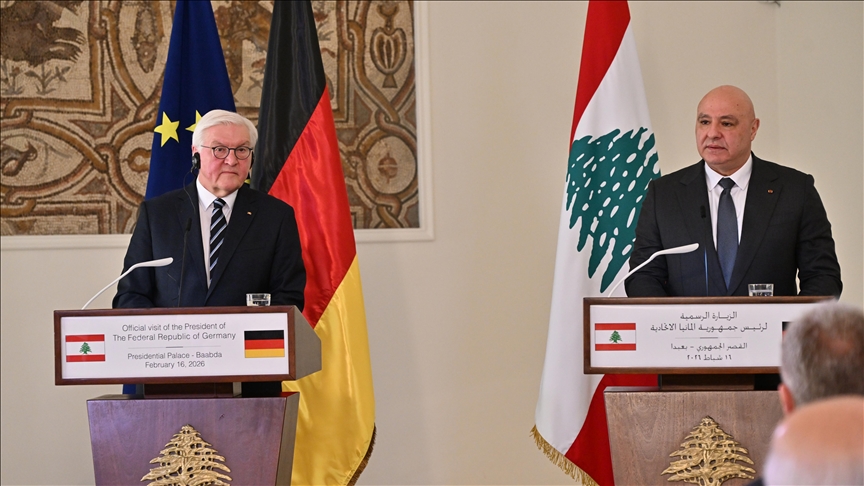 رئيس ألمانيا يطالب بانسحاب إسرائيل من لبنان وبنزع سلاح "حزب الله"