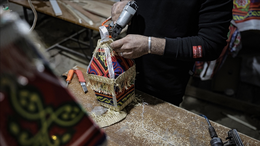 Gazan woman turns aid boxes into Ramadan lanterns to restore traditions after war