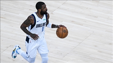 NBA star Kyrie Irving wears 'PRESS' shirt at All-Star Game 2026 to honor journalists killed in Gaza