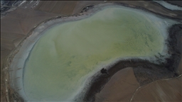 Konya'daki Küçük Göl 4 yıl aradan sonra su tutmaya başladı