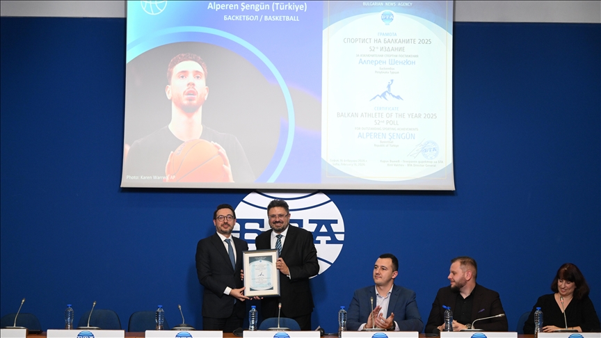 AA Genel Müdürü Karagöz "Balkanlar'da Yılın Sporcusu" ödül törenine katıldı