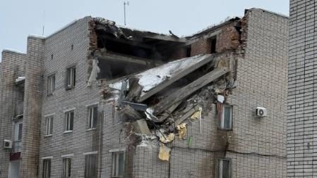 В Ленинградской области РФ обрушилось здание военной полиции