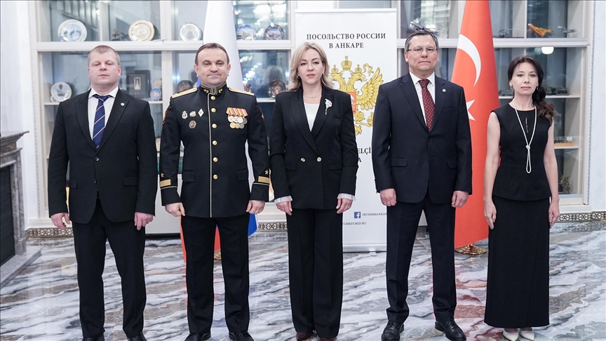 Rusya'nın Ankara Büyükelçiliğinde "Silahlı Kuvvetler Günü" kutlandı