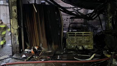 Hatay'da sanayi sitesindeki yangın 3 iş yeri ve 1 evde hasara yol açtı