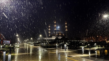 Edirne'de kar yağışı başladı