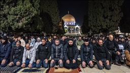 Thousands gather at Jerusalem’s Al-Aqsa Mosque for 1st Tarawih prayer of Ramadan