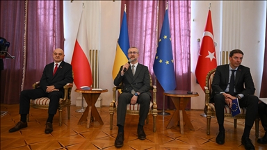 Polonya, Ukrayna ve AB'nin Ankara'daki misyon temsilcileri, ortak basın toplantısı düzenledi