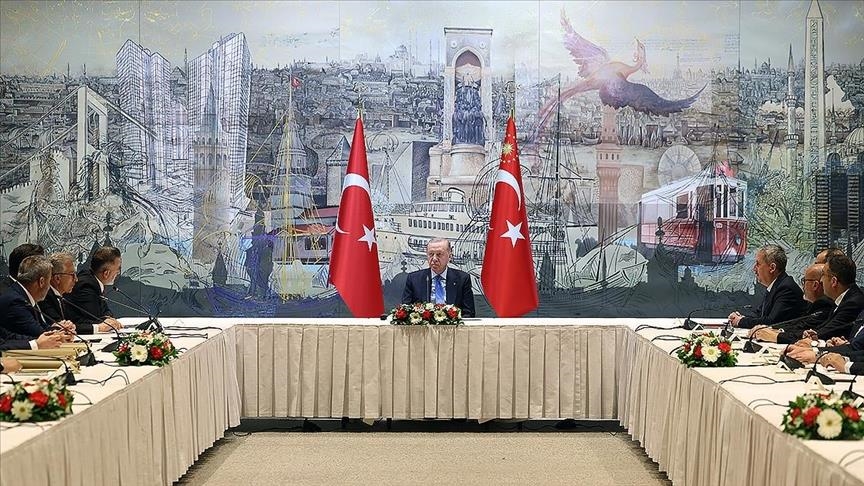 Президент Эрдоган принял членов правления Ассоциации предпринимателей ASKON