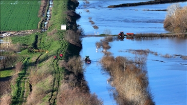 Edirne'de taşkın yapan nehirlerin debileri düşüyor