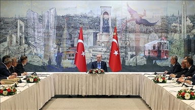 Президент Эрдоган принял членов правления Ассоциации предпринимателей ASKON