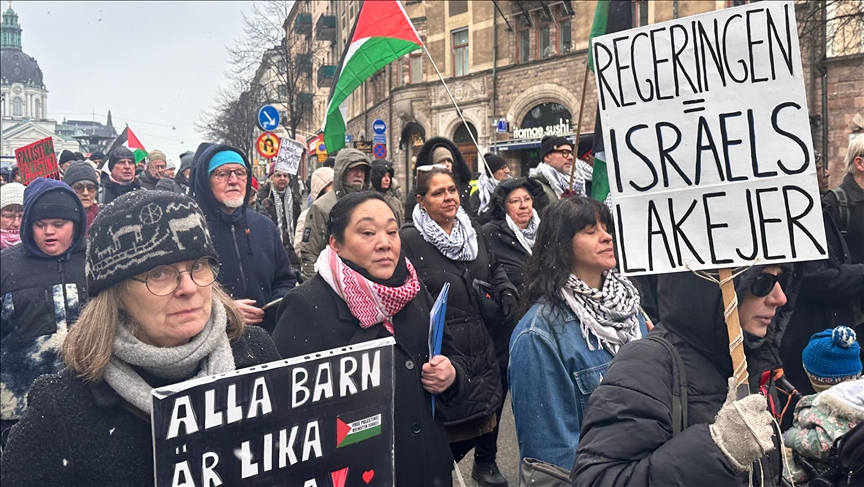 В Стокгольме прошла акция протеста против оккупационной политики Израиля