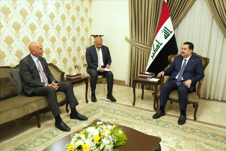 سوودانی لەگەڵ نێردەی تایبەتی ئەمریکا بۆ کاروباری سووریا، تۆم باراک کۆبوویەوە