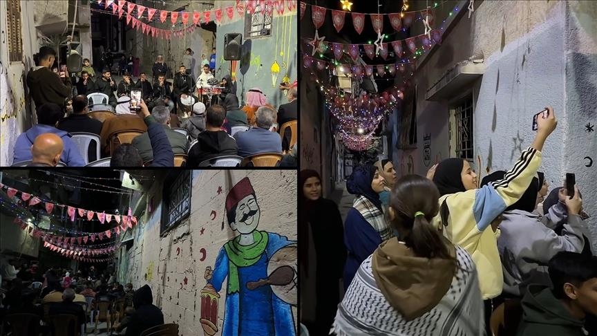 В Газе организовали «шатер-кинотеатр» для перемещенных детей по случаю Рамазана