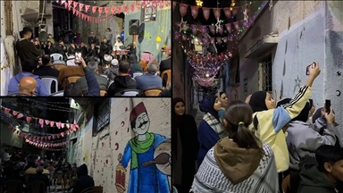 В Газе организовали «шатер-кинотеатр» для перемещенных детей по случаю Рамазана