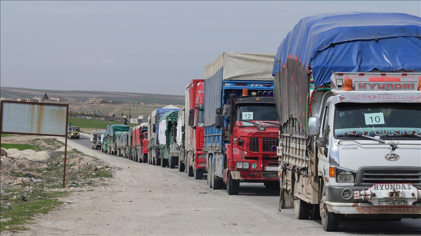 سازمان ملل 27 کامیون کمک انسانی به منطقه عین‌العرب سوریه ارسال کرد