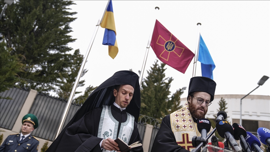 В посольстве Украины в Анкаре почтили память по случаю четвертой годовщины конфликта