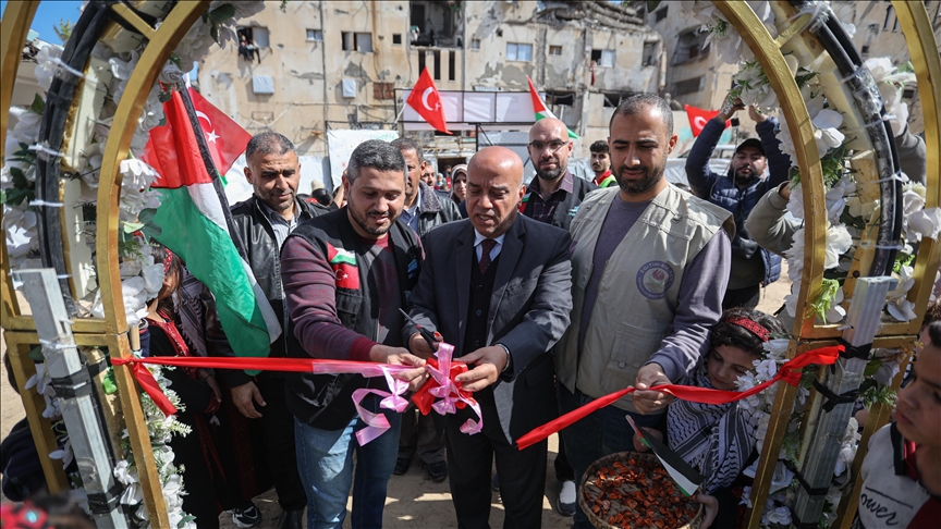 بدعم تركي.. افتتاح مدرسة جديدة في مخيم الشاطئ بمدينة غزة