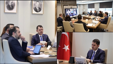 Bakan Kurum, BM COP Bürosu üyeleriyle video konferans yöntemiyle görüştü