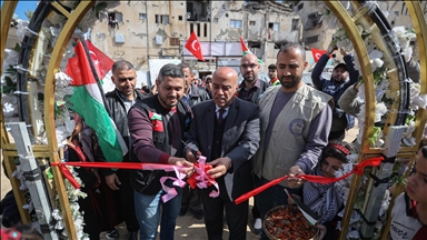 بدعم تركي.. افتتاح مدرسة جديدة في مخيم الشاطئ بمدينة غزة