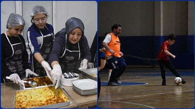 Anne ve babalar "güçlü aile" için çocuklarıyla mutfakta ve sahada buluşuyor