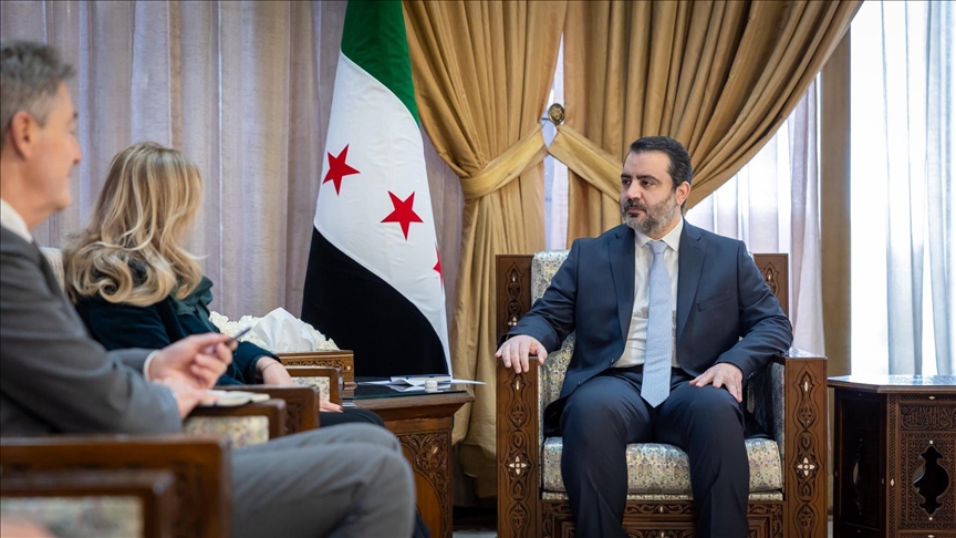 الشيباني يبحث مع وفد أوروبي تعزيز التعاون وعودة اللاجئين