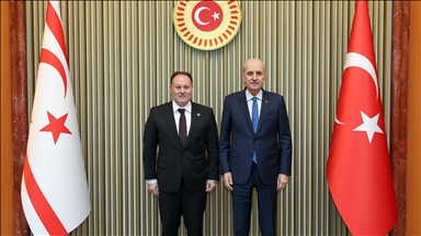 TBMM Başkanı Kurtulmuş, KKTC Cumhuriyet Meclisi Başkanı Öztürkler ile görüştü