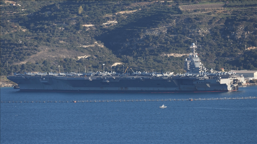 El portaaeronaves estadounidense USS Gerald Rudolph Ford llega a las costas de Israel