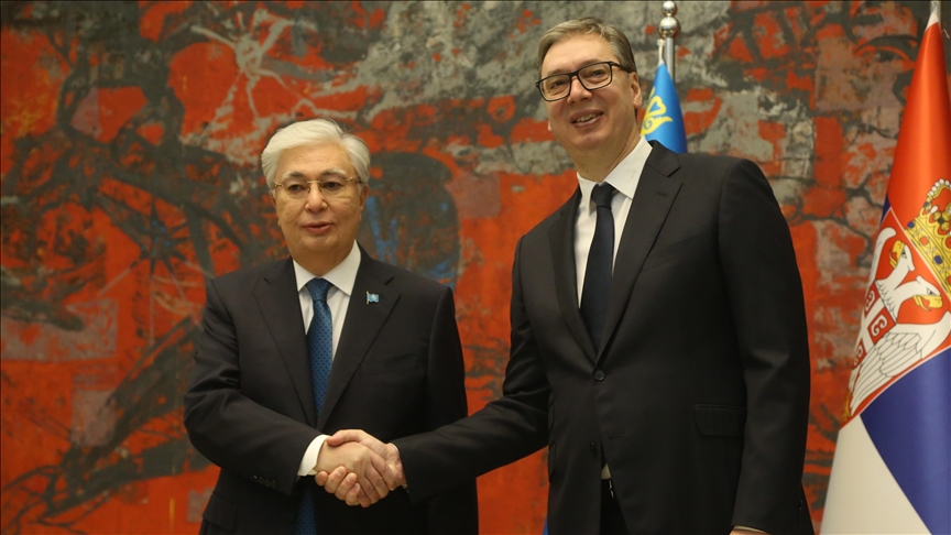 Претседателите на Казахстан и Србија разговараа за соработка во трговијата, одбраната и вештачката интелигенција