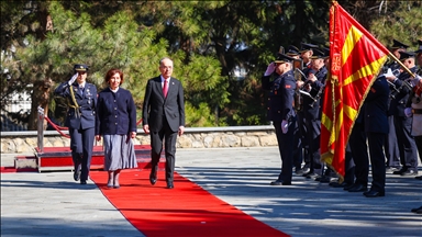 Претседателката Силјановска-Давкова го пречека претседателот на Албанија, Бегај  