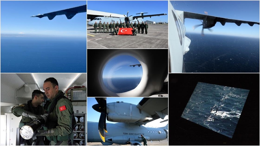 Türk donanmasının havadaki gözü kulağı P-72 uçağı NATO tatbikatında denizaltı avında
