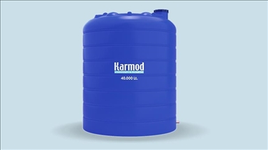 Le groupe Karmod développe un réservoir de stockage de liquide en polyéthylène de 40 tonnes