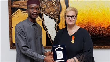 Senegal'den Türkiye'nin Dakar Büyükelçisi Nur Sağman'a Şeref Madalyası