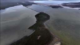 Tuzla Palas Gölü yağışlarla 41 yıl önceki havzasına yeniden kavuştu