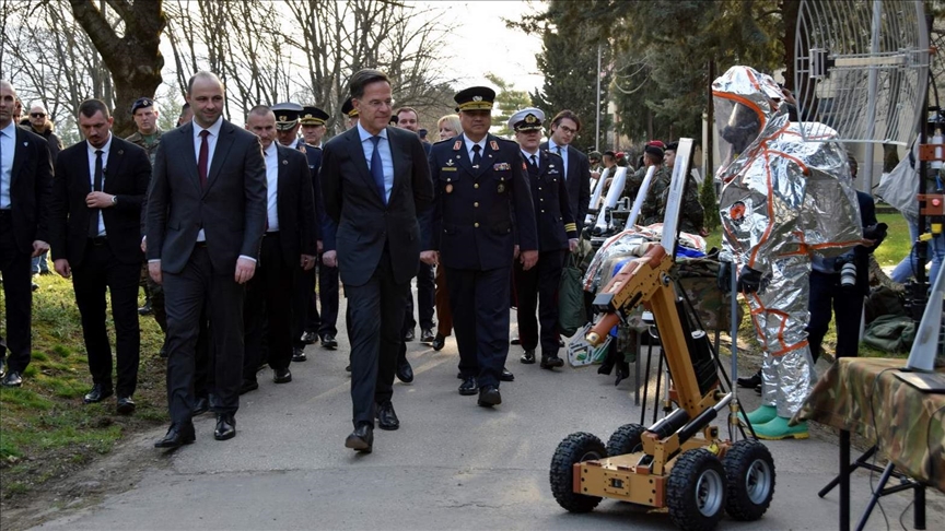 Sekretari i Përgjithshëm i NATO, Rutte viziton Ushtrinë e Maqedonisë së Veriut