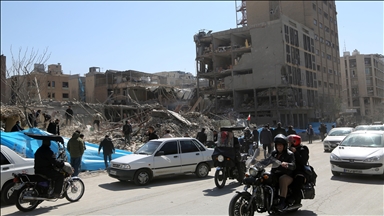 AA ekibi, İsrail ve ABD’nin Tahran’daki saldırılarında tamamen yıkılan Diplomatik Polis Karakolu’nu görüntüledi