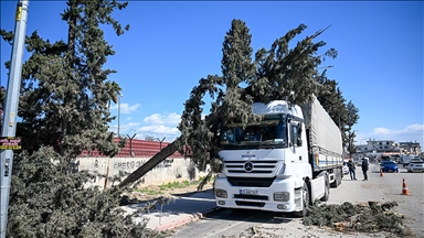 Adana'da kuvvetli rüzgar hayatı olumsuz etkiledi