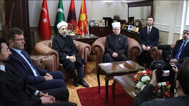 Kreu i Kryesisë së Çështjeve Fetare të Turqisë u takua me kryetarin e Bashkësisë Fetare Islame të Maqedonisë së Veriut