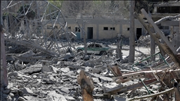 AA ekibi, ABD-İsrail saldırısında hedef alınan Türkmenistan Caddesi’ni görüntüledi